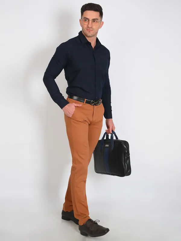 Navy_Trendy_Design_Premium_Cotton_Shirt_For_Men