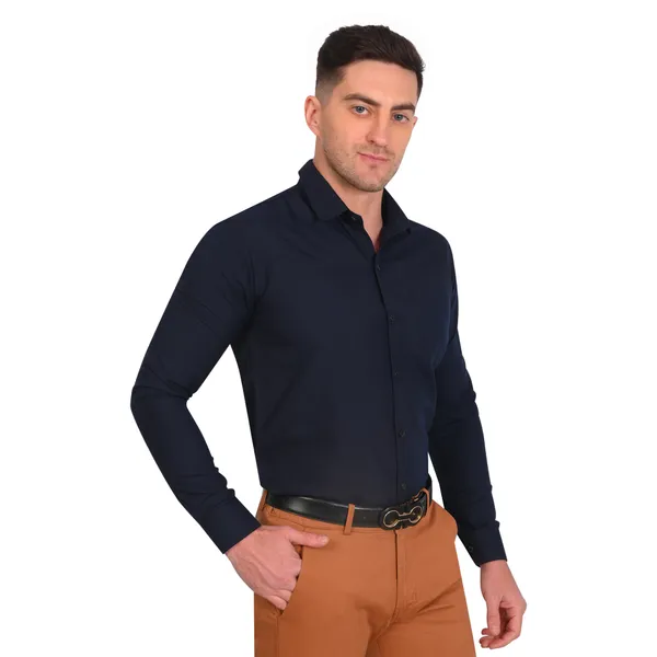 Navy_Trendy_Design_Premium_Cotton_Shirt_For_Men