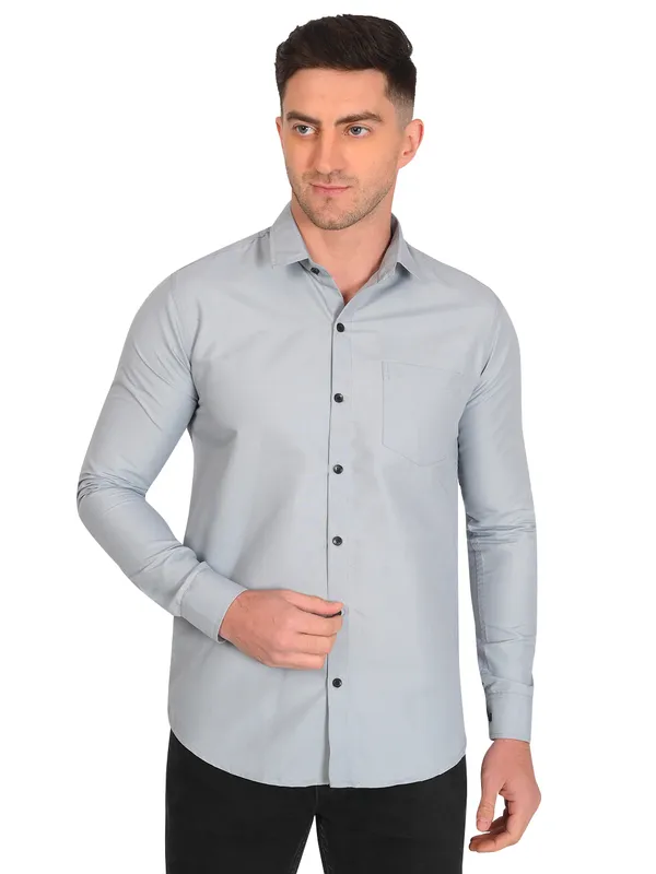 Grey_Trendy_Design_Premium_Cotton_Shirt_For_Men