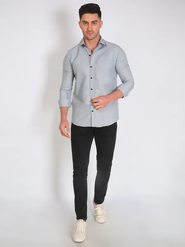 Grey_Trendy_Design_Premium_Cotton_Shirt_For_Men