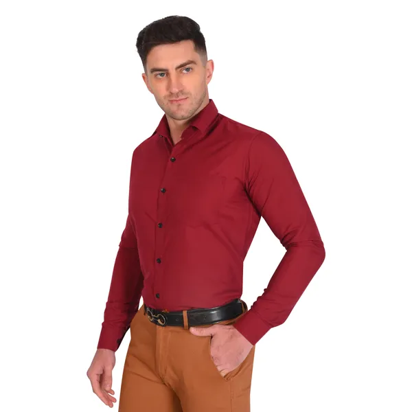 Red_Trendy_Design_Premium_Cotton_Shirt_For_Men