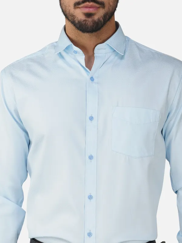 Sky_Blue_Trendy_Design_Plain_Shirt_For_Men
