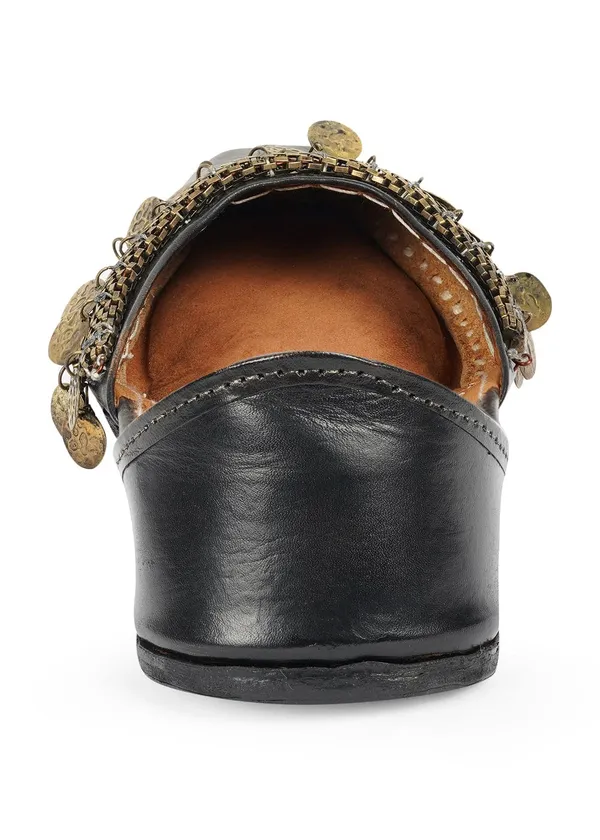 Handmade_Black_Brass_Coin_Payal_Jutti