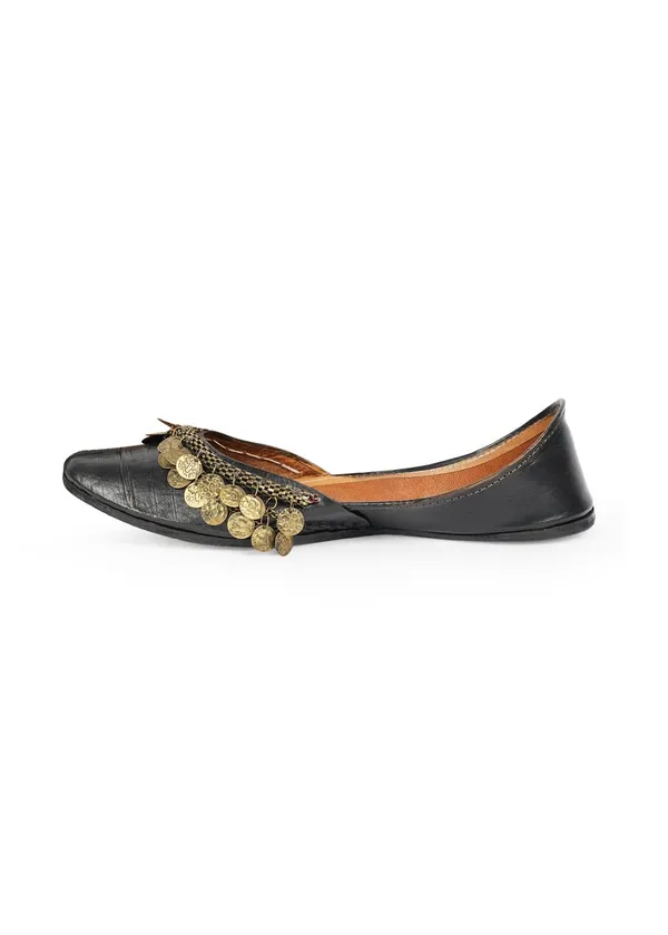 Handmade_Black_Brass_Coin_Payal_Jutti