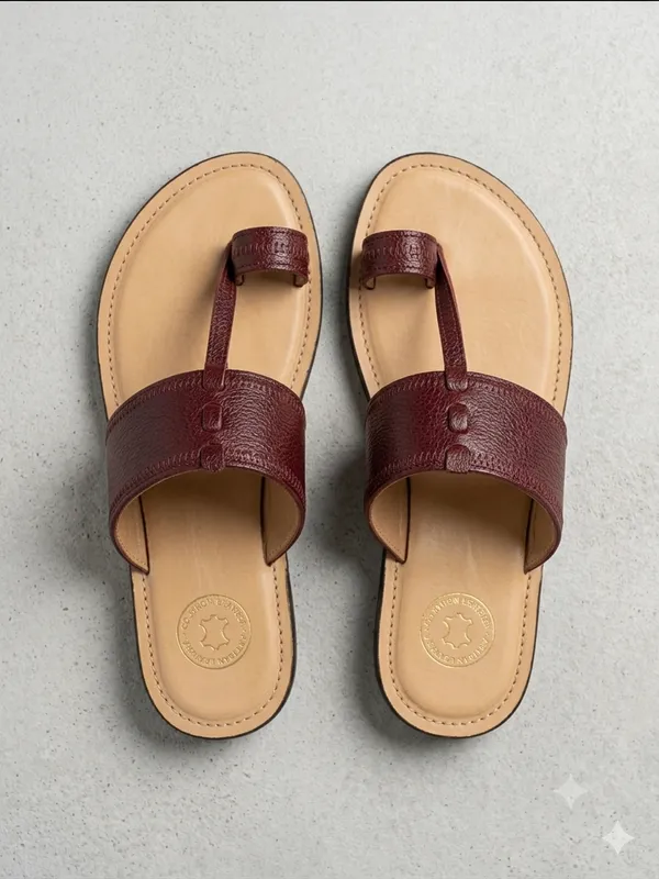 The_Classic_Cherry_Kolhapuri_|_Traditional_Style_Men's_Leather_Chappal