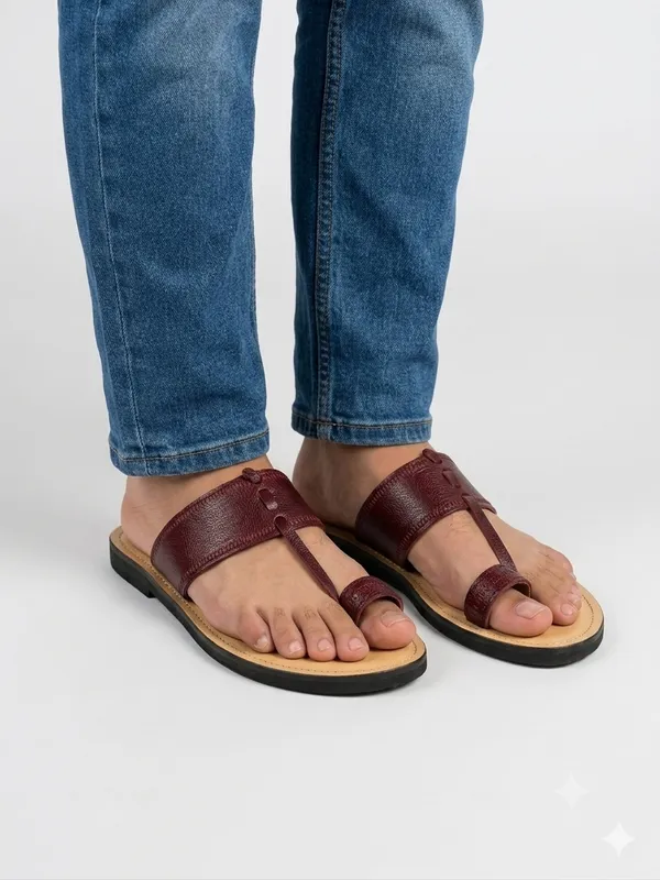 The_Classic_Cherry_Kolhapuri_|_Traditional_Style_Men's_Leather_Chappal