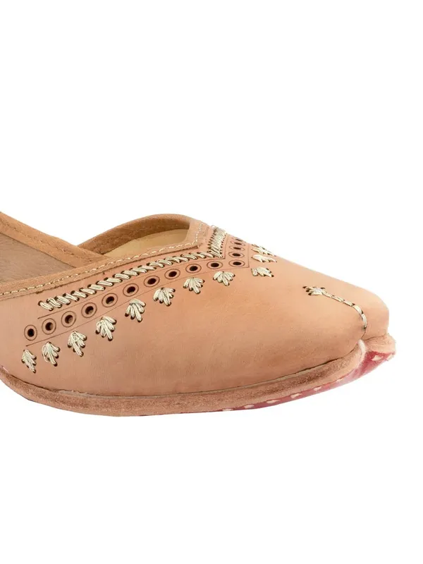 Handmade_BoHo_Nude_Jutti_For_Women's