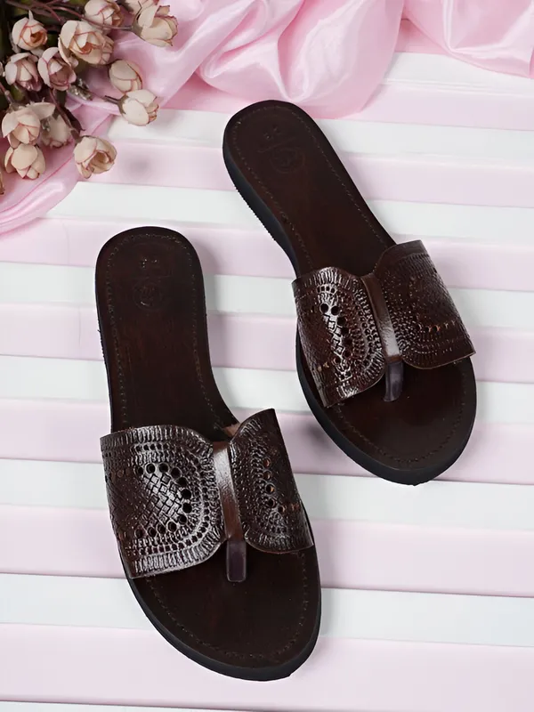 Handmade_Brown_Leather__Slipon_For_Women