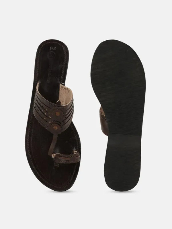 Brown_Ebony_Handmade__Kolhapuri_For_Women's_