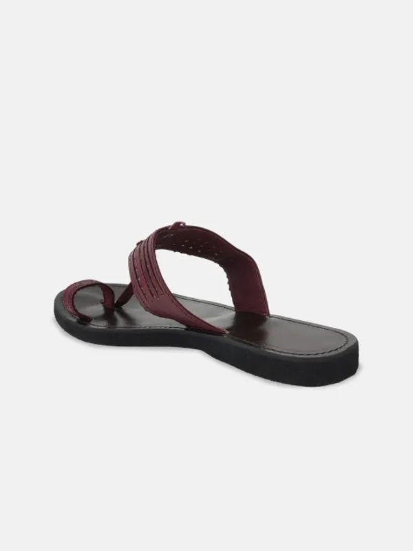 Handmade_Mahroon_Ebony_Kolhapuri