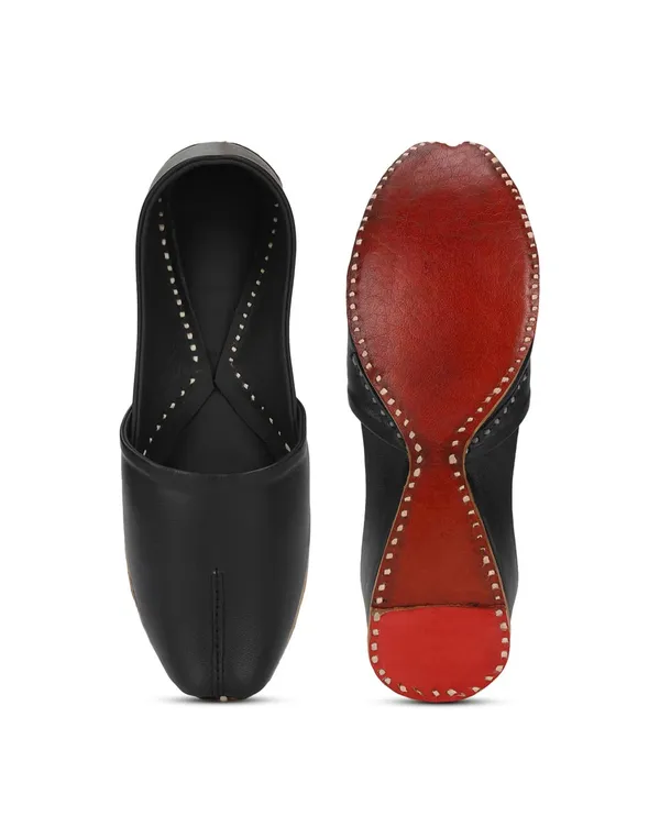 Handmade_Royal_Black_Leather__Jutti_For_Men