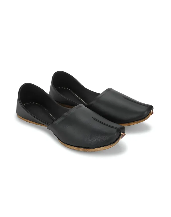 Handmade_Royal_Black_Leather__Jutti_For_Men