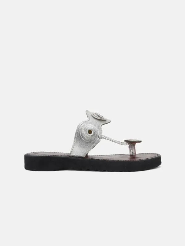 Handmade_Silver_Tikli_Kolhapuri_For_Women's