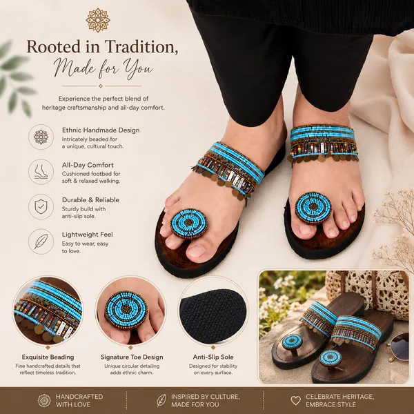 Sky_African_Beads_Work_Kolhapuri_–_Handmade_Elegance_with_a_Traditional_Indian_Soul