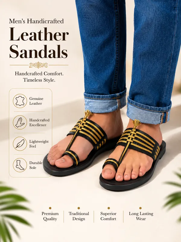 The_Thalapathy_Edition_–_Handcrafted_Black_Kolhapuri_Chappal