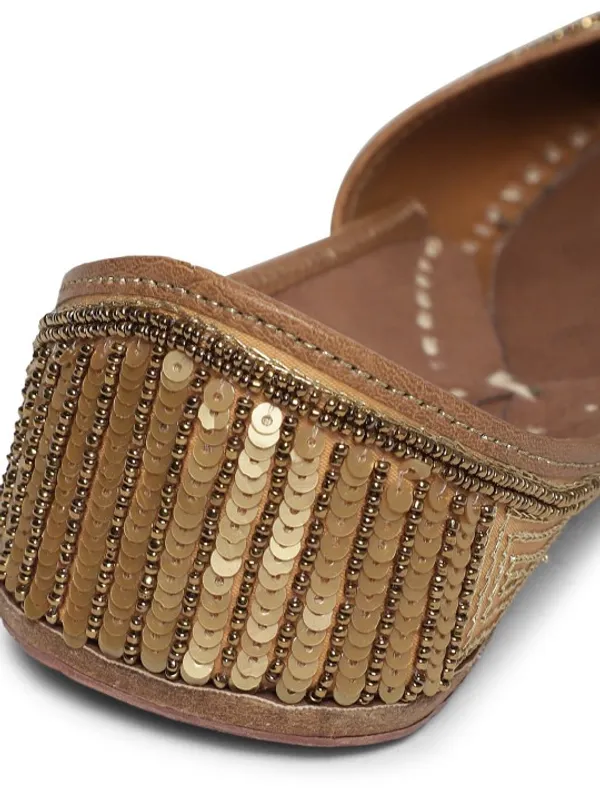 Handmade_UrbanicIndia_Pearl_Jutti_–_Women’s_Gold-Toned_Leather_Embellished_Mojari_Flats