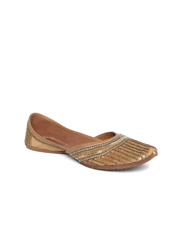 Handmade_UrbanicIndia_Pearl_Jutti_–_Women’s_Gold-Toned_Leather_Embellished_Mojari_Flats
