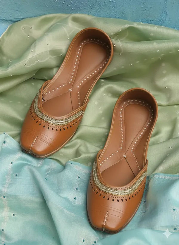 Handmade_Mustard_Kanthi_Jutti_For_Women