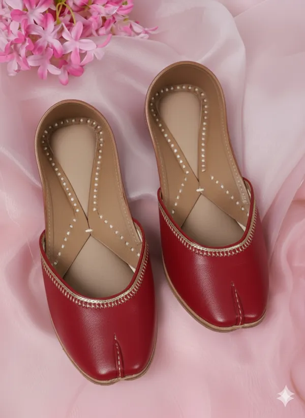 Handmade_ClassicCherry__Kanthi_Jutti_For_Women's