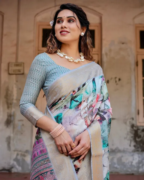 Graceful_Floral_Digital_Print_Saree_with_Gold_Paisley_Border_and_Multicolor_Pallu
