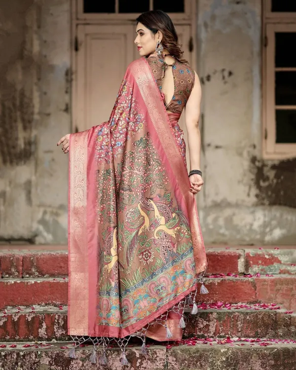 Rich_Maroon_Digital_Print_Saree_with_Antique_Floral_Design_and_Elegant_Tassels