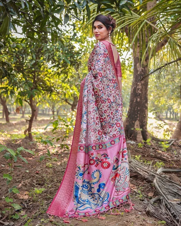 Blush_Pink_Digital_Print_Tussar_Silk_Saree_with_Zari_Border_and_Peacock_Motif_Pallu