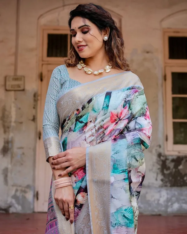 Graceful_Floral_Digital_Print_Saree_with_Gold_Paisley_Border_and_Multicolor_Pallu