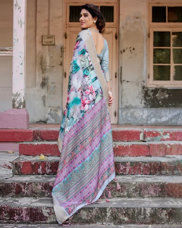 Graceful_Floral_Digital_Print_Saree_with_Gold_Paisley_Border_and_Multicolor_Pallu
