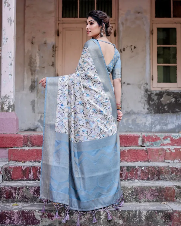 Elegant_Light_Blue_Banarasi_Silk_Saree_with_Floral_Design_and_Zari_Weaved_Pallu