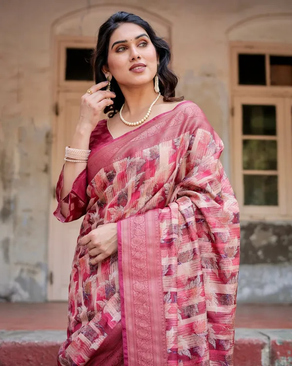 Pink_and_Maroon_Abstract_Digital_Print_Banarasi_Silk_Saree_with_Zari_Weave_and_Tassel-Embellished_Pallu
