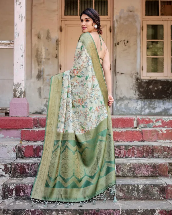 Timeless_Green_Banarasi_Silk_Saree_with_Zari_Weaving_and_Tassels
