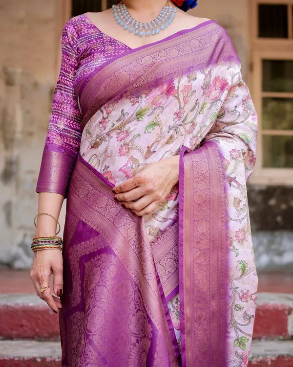 Graceful_Lavender_Banarasi_Silk_Saree_with_Floral_Design_and_Zari_Woven_Border