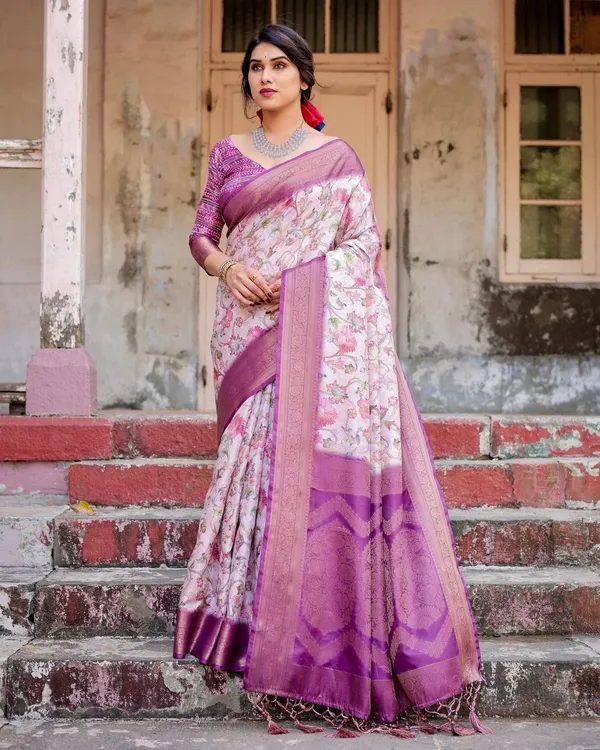 Graceful_Lavender_Banarasi_Silk_Saree_with_Floral_Design_and_Zari_Woven_Border