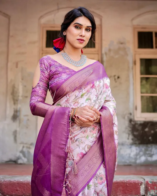 Graceful_Lavender_Banarasi_Silk_Saree_with_Floral_Design_and_Zari_Woven_Border