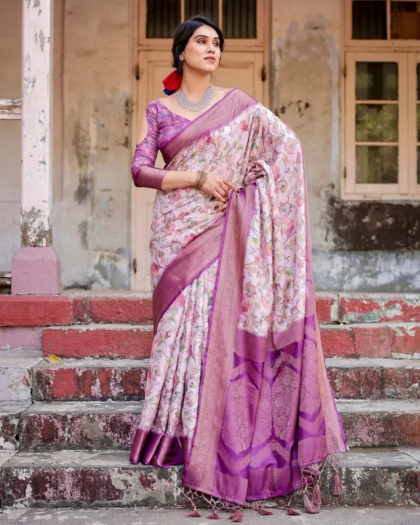 Graceful_Lavender_Banarasi_Silk_Saree_with_Floral_Design_and_Zari_Woven_Border