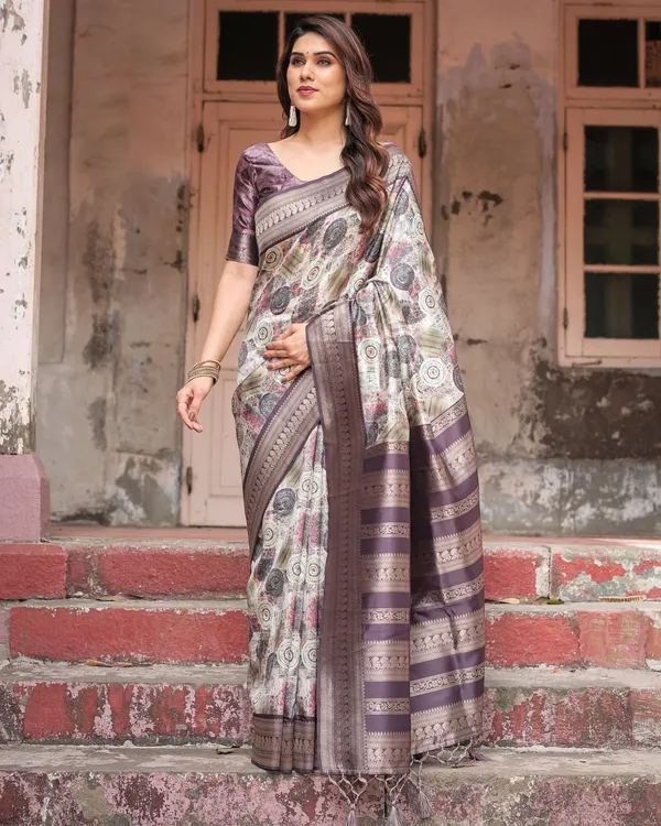 Regal_Purple_Banarasi_Silk_Saree_with_Digital_Print_and_Ornate_Border