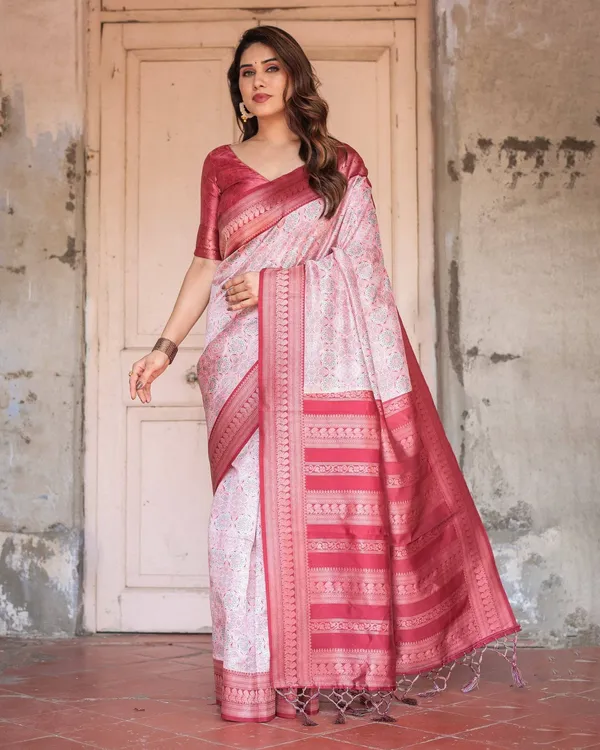 Crimson_Red_Banarasi_Silk_Saree_with_Geometric_Digital_Print_&_Zari_Border