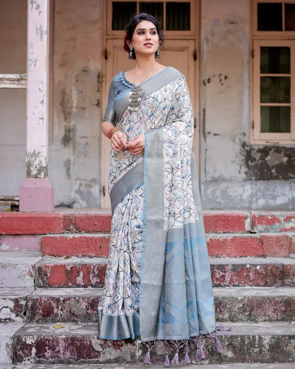 Elegant_Light_Blue_Banarasi_Silk_Saree_with_Floral_Design_and_Zari_Weaved_Pallu