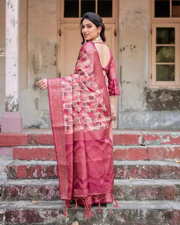 Pink_and_Maroon_Abstract_Digital_Print_Banarasi_Silk_Saree_with_Zari_Weave_and_Tassel-Embellished_Pallu