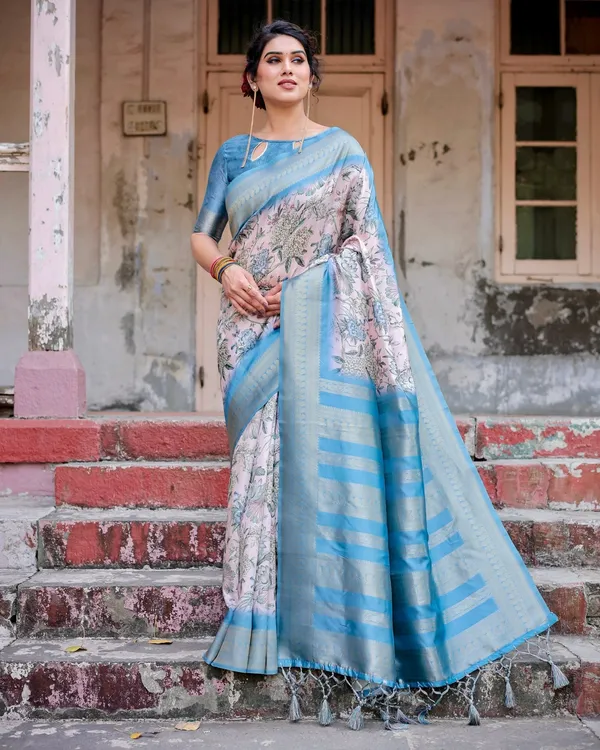 Elegant_Floral_Banarasi_Silk_Saree_in_Sky_Blue_and_Blush_Pink_with_Zari_Weave_and_Tassels