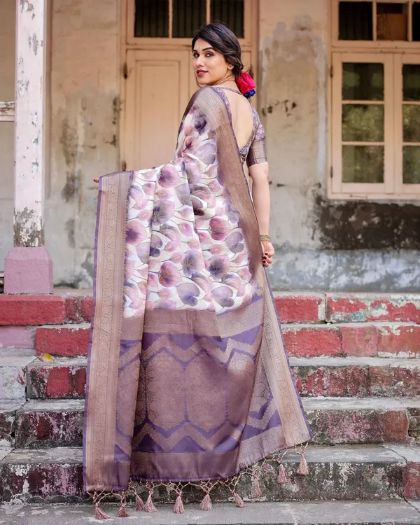 Elegant_Purple_Floral_Banarasi_Silk_Saree_with_Intricate_Zari_Weave_and_Tassels