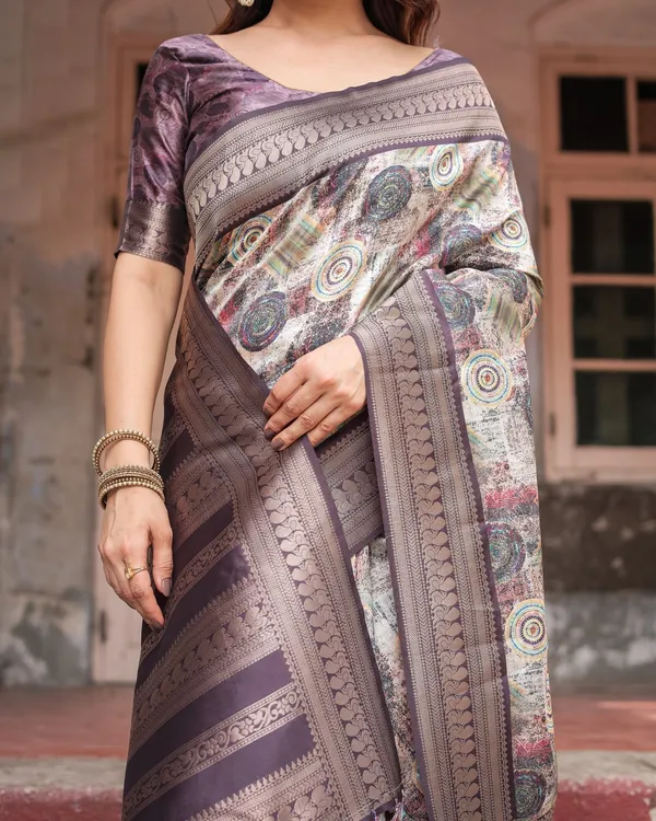Regal_Purple_Banarasi_Silk_Saree_with_Digital_Print_and_Ornate_Border