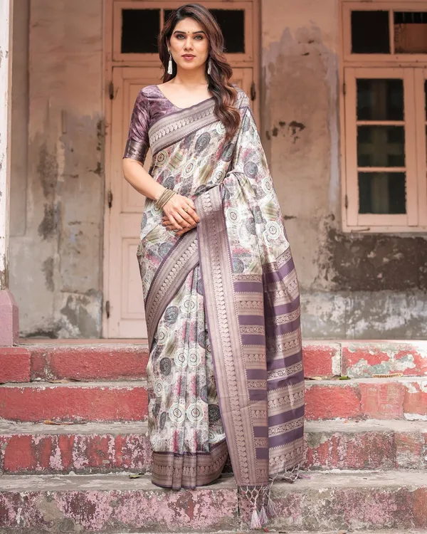 Regal_Purple_Banarasi_Silk_Saree_with_Digital_Print_and_Ornate_Border