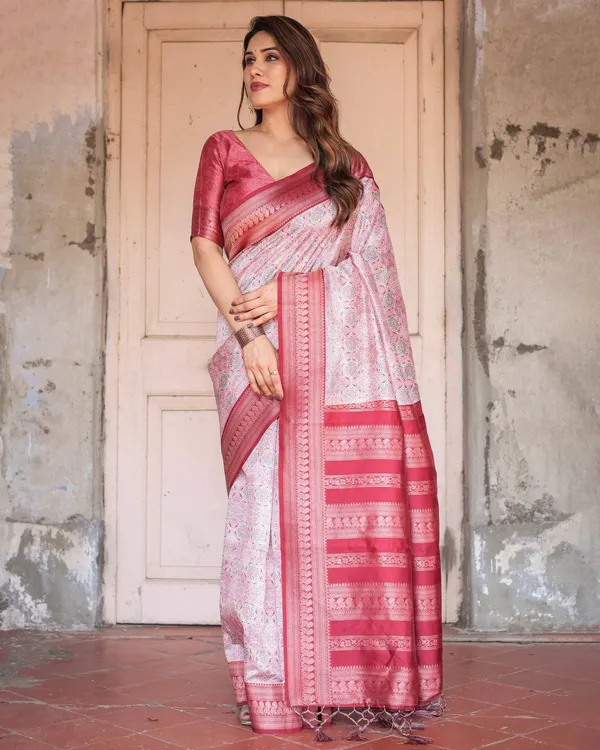 Crimson_Red_Banarasi_Silk_Saree_with_Geometric_Digital_Print_&_Zari_Border