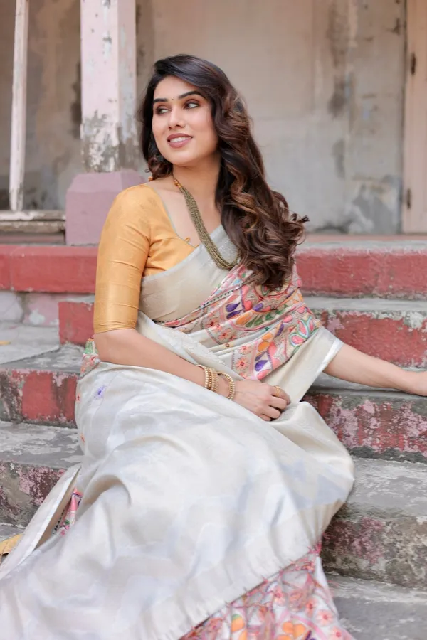 Off-White_and_Multicolor_Mandala_Design_Banarasi_Silk_Saree_with_Zari_Weave_and_Tassel-Adorned_Pallu