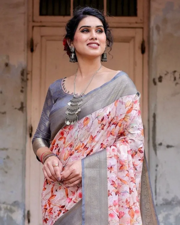 Graceful_Grey_Banarasi_Silk_Saree_with_Floral_Elegance_and_Zari_Accents