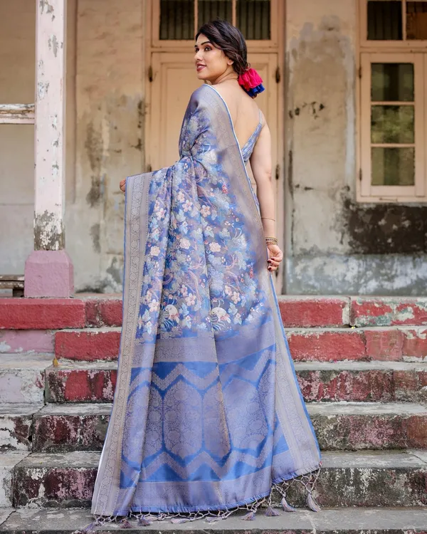 Majestic_Blue_Banarasi_Silk_Saree_with_Delicate_Floral_Zari_Work_and_Tassel-Embellished_Pallu