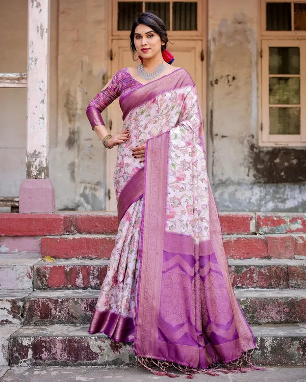 Graceful_Lavender_Banarasi_Silk_Saree_with_Floral_Design_and_Zari_Woven_Border