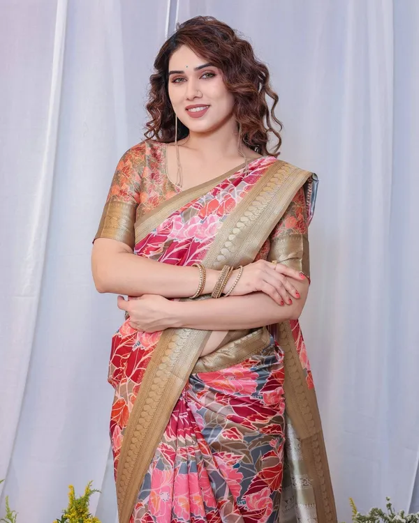 Radiant_Red_and_Gold_Banarasi_Silk_Saree_with_Floral_Motifs_and_Tassels