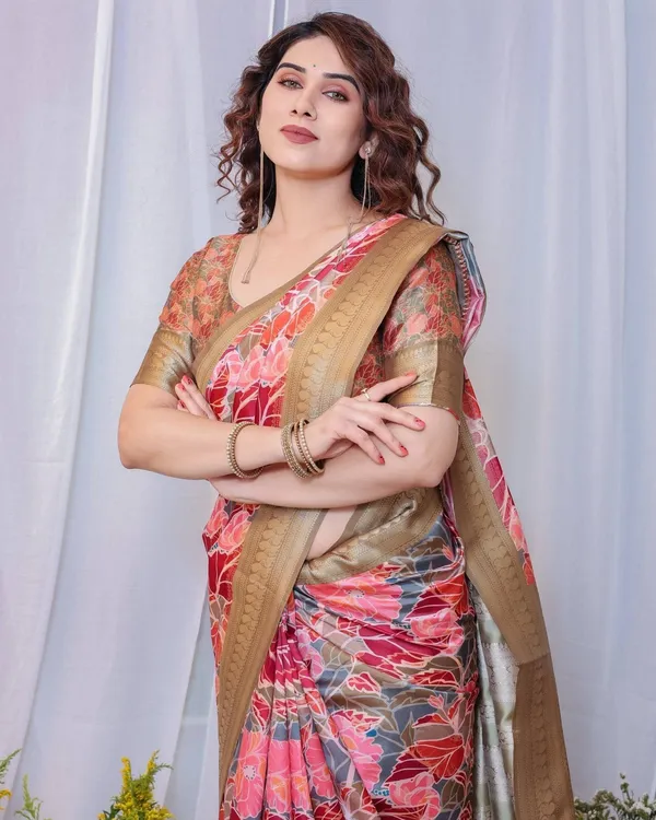 Radiant_Red_and_Gold_Banarasi_Silk_Saree_with_Floral_Motifs_and_Tassels
